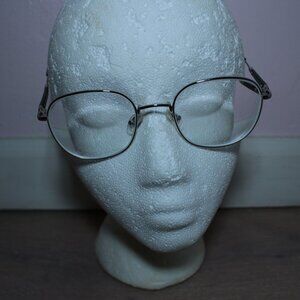 Eyebuydirect Index Oversized Square Silver Metal Eyeglasses Frames